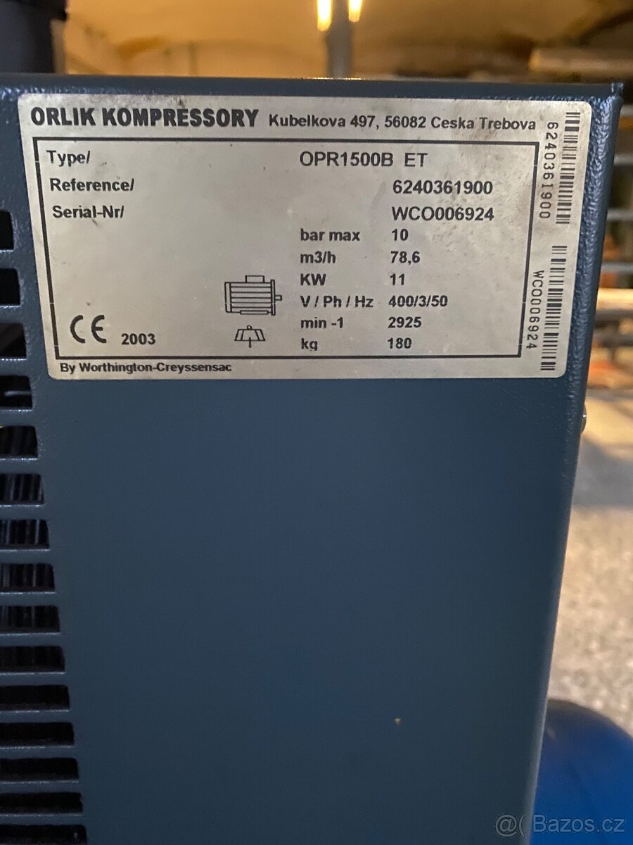 ŠROUBOVÝ KOMPRESOR ORLÍK NEFUNKČNÍ - 6