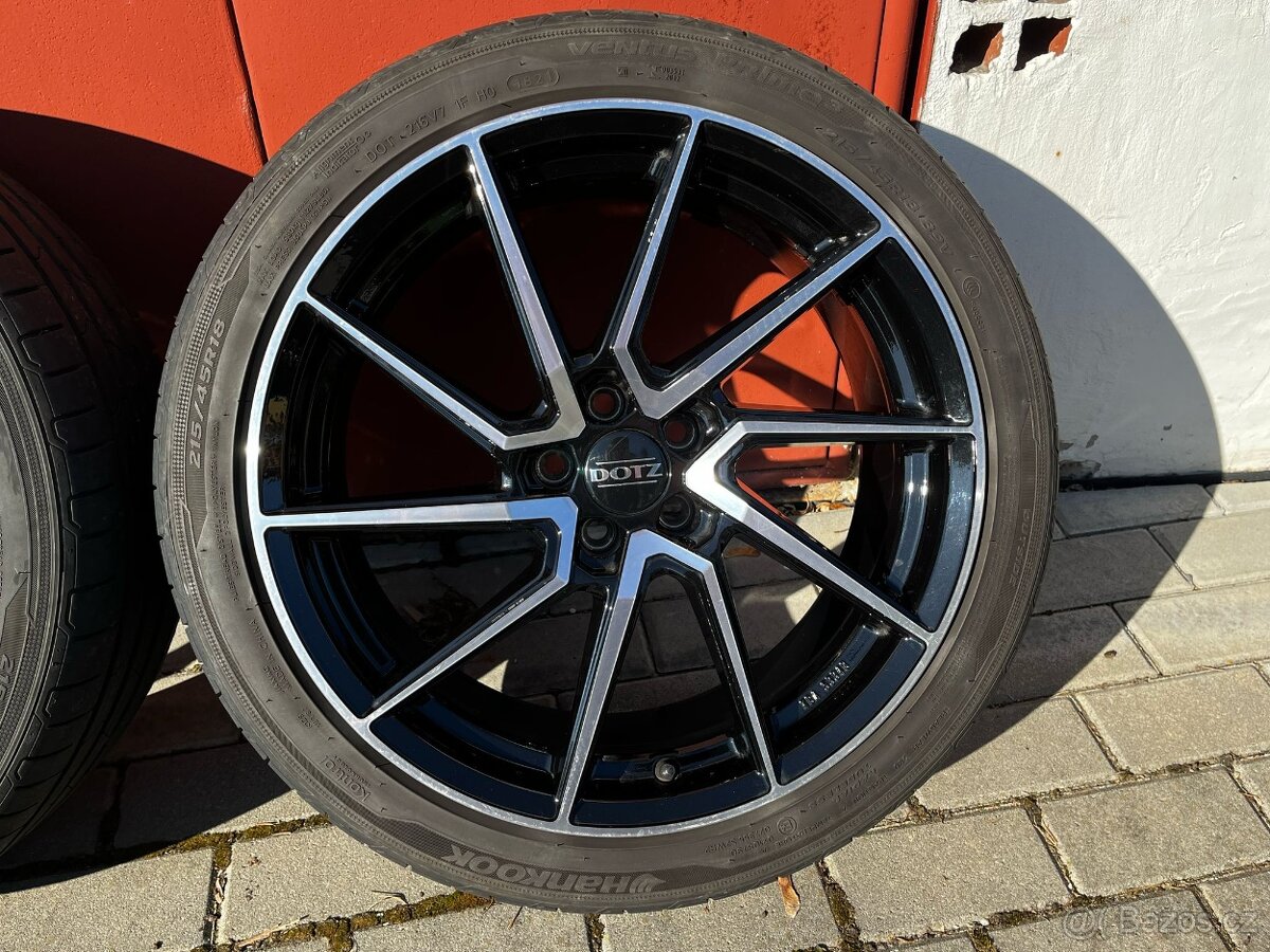 Alu kola DOTZ Spa 5x100 R18 + letní pneu Hankook 215/45 - 6