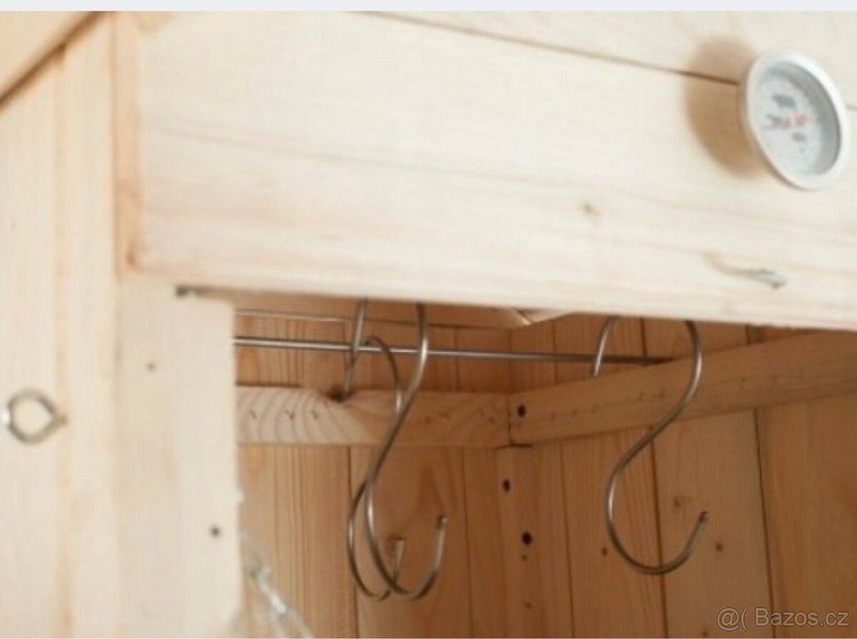 Dřevěná udírna s topeništěm komplet - 6