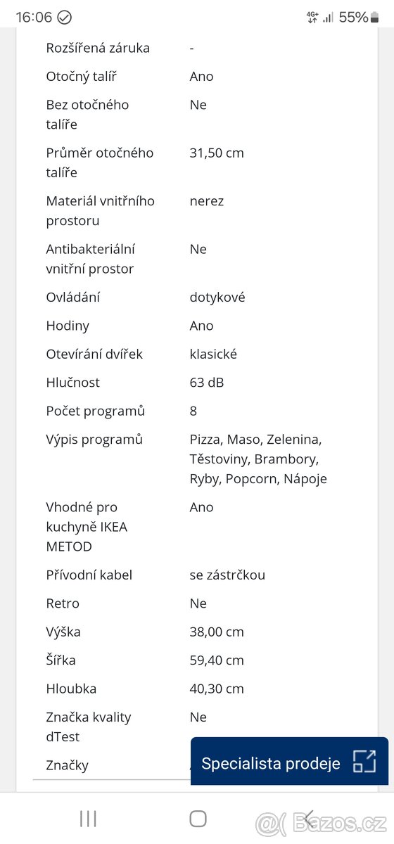 Mikrovlnná trouba Amica - 6