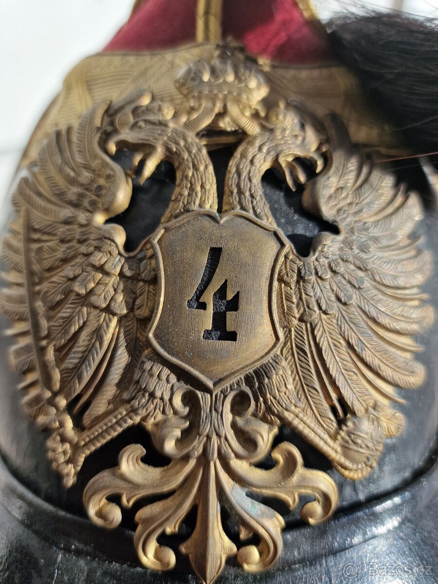 čáko,helma,přilba - Rakousko Uhersko Hulán - podůstojník - 6