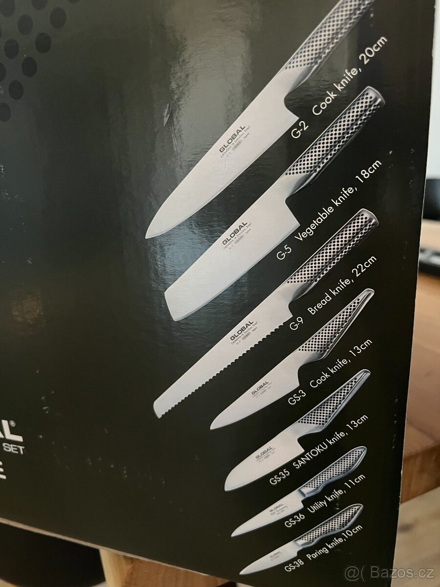 Set nožů GLOBAL plus držák T-LINE - 6