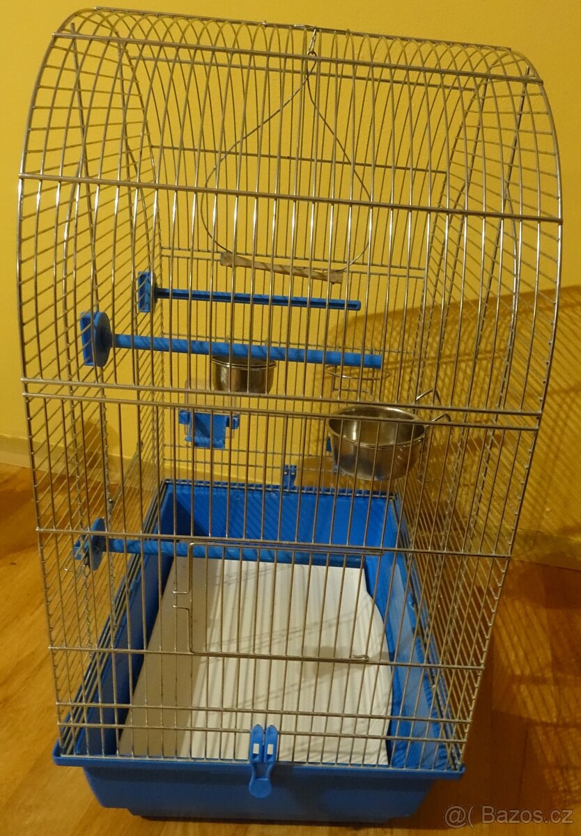 Klec pro ptáky s příslušenstvím – výška 55 cm, šířka 42 cm - 6