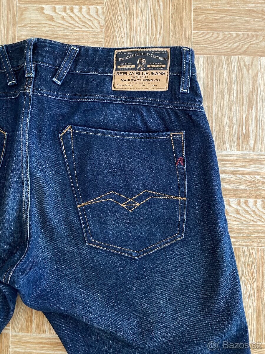 panske dziny, rifle REPLAY velkost W36 L30. - 6