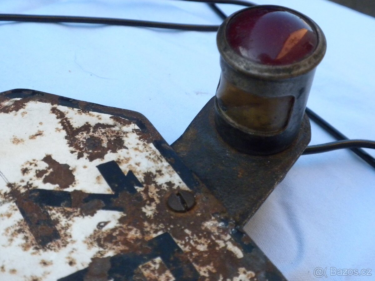 JAWA předválečná zadní hlinikové světlo FJ možná i výměna - 6