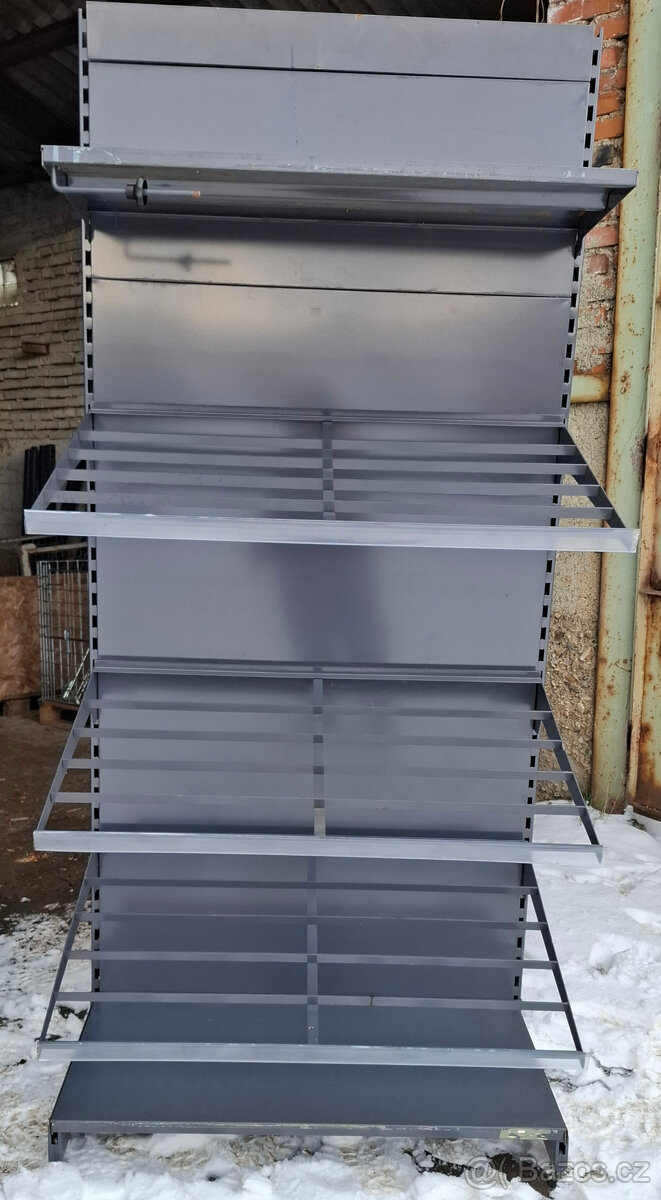 Regál kovový antracit - 6