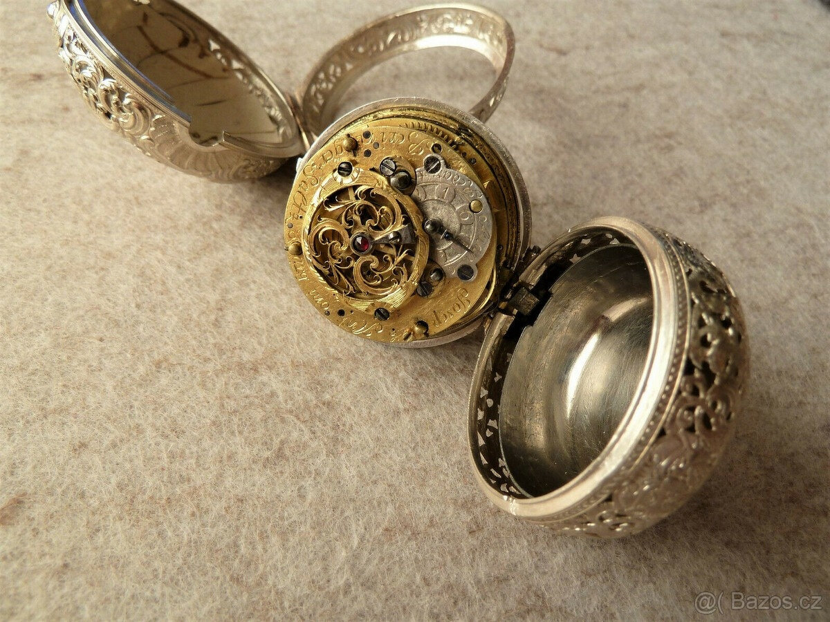 Kapesní hodinky Verge s opakovačem, Beringer Salzburg, stříb - 6