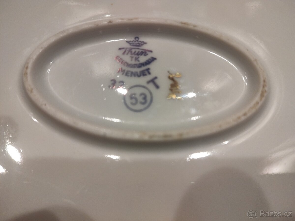 NEPOUŽiTÁ polévková mísa Thun Menuet 1. republika - 6