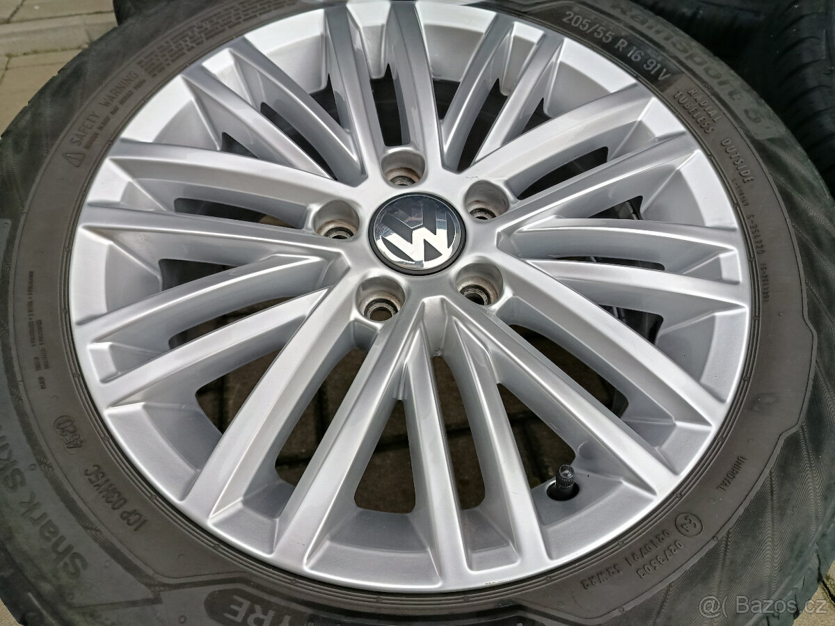 alu kola 5x112 r16 et50 VW a letní 205/55/16 - 6