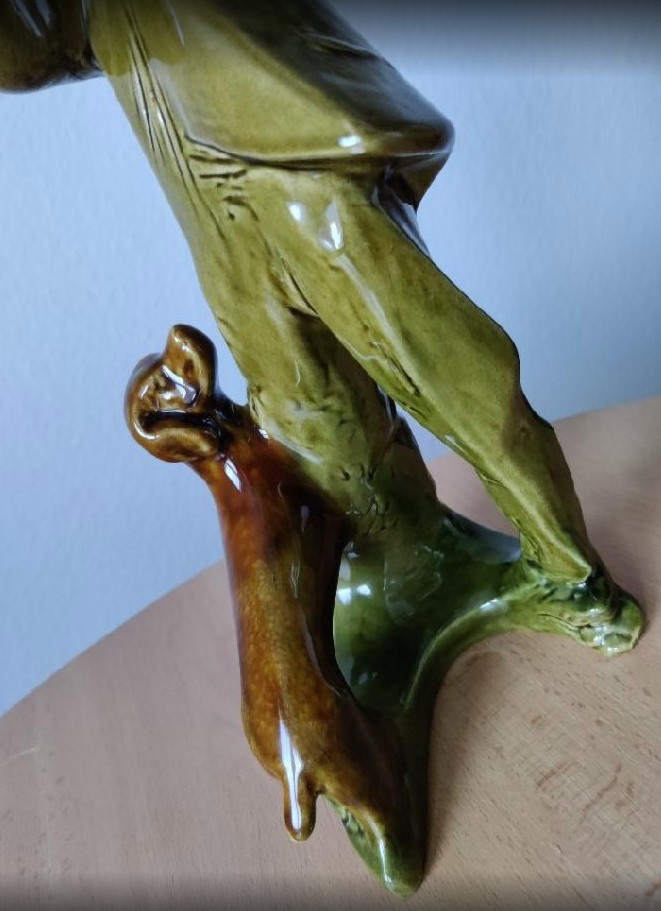 Retro soška lovce na honu (JIHOKERA Bechyně) - 6