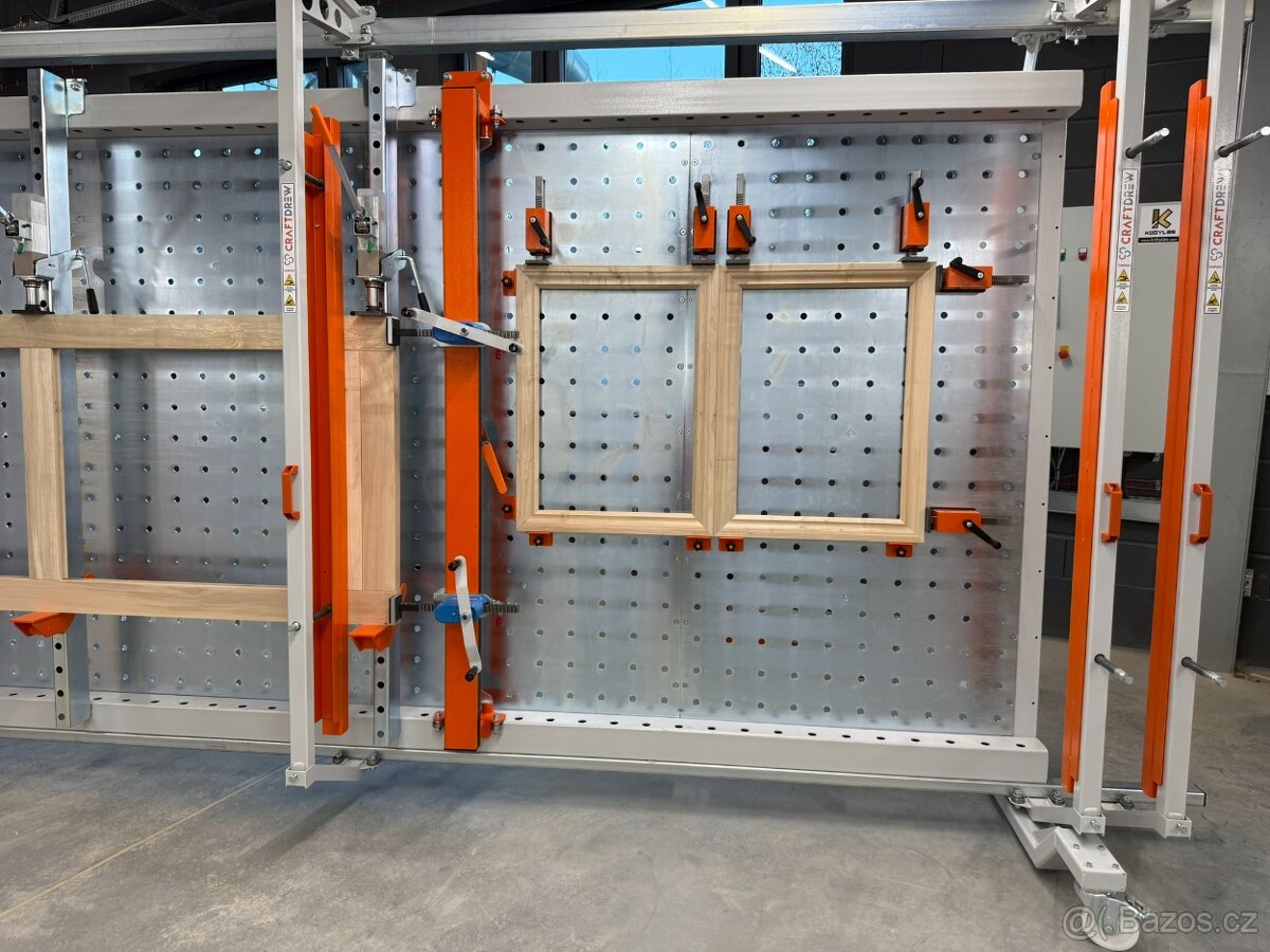 Rámový lis na dřevo, hydraulický lis, korpusový lis - 6
