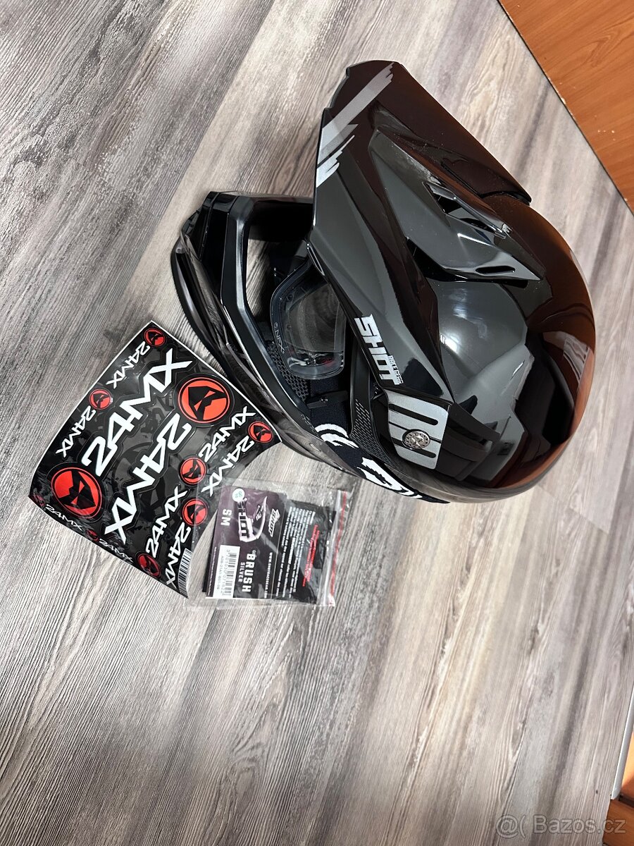 Prodám novou helmu na motocross Shot Furious Brush - 6