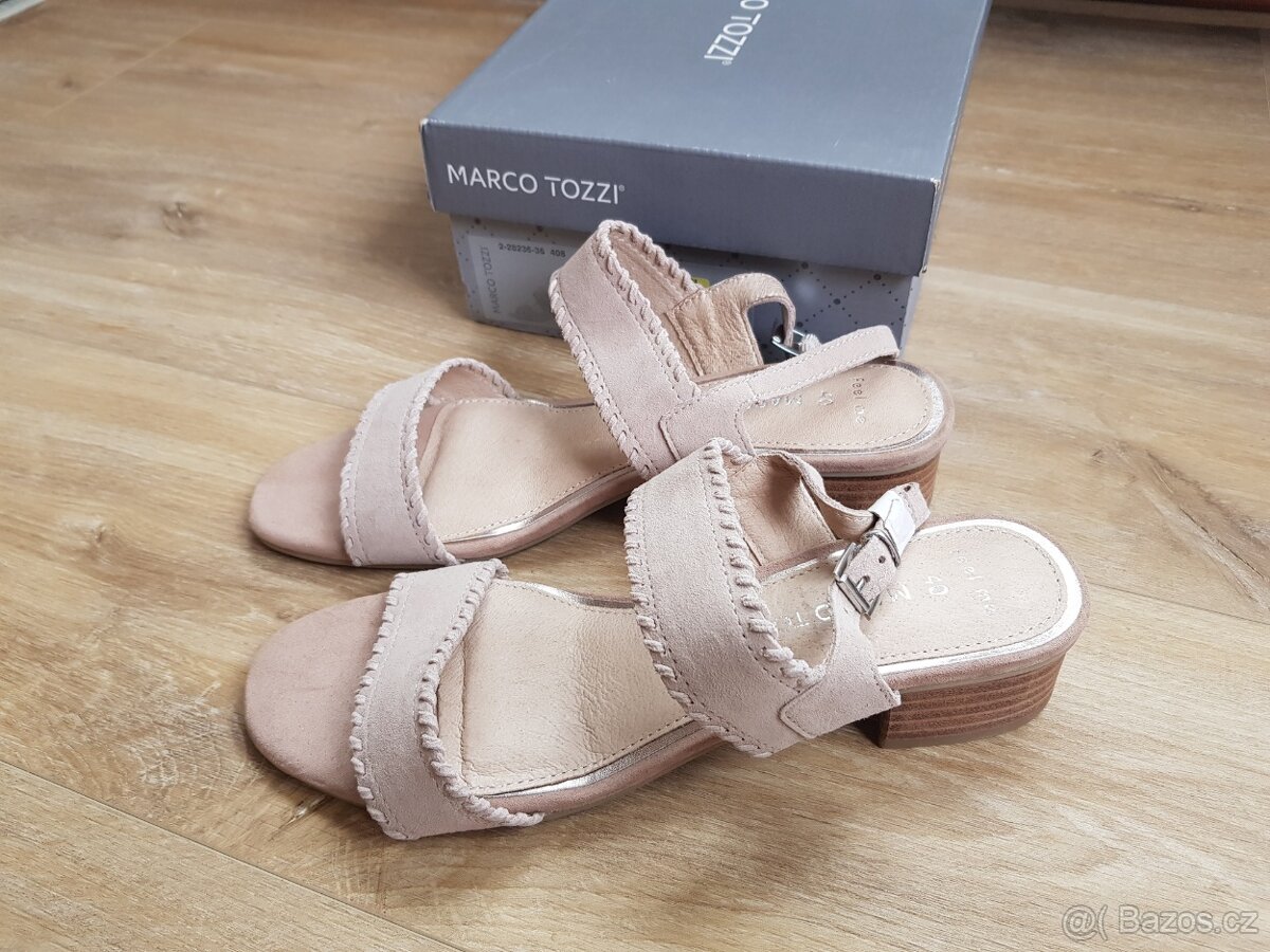 Kožené sandály Marco Tozzi vel. 40 - 6