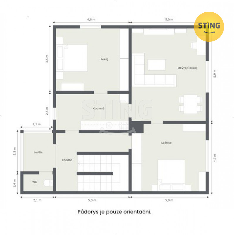 Pronájem komerčních prostor v RD o výměře 258 m2 v Č, 132007 - 6