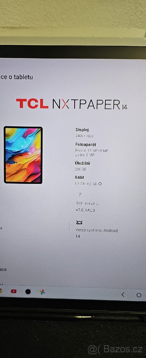 Prodám tablet TCL NXTPAPER 14 - 6