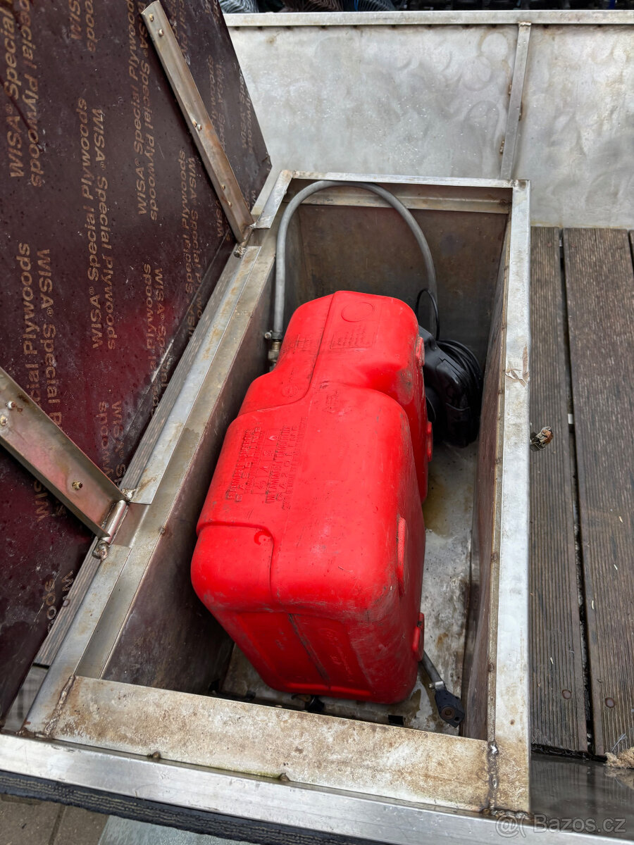 Nerezová rybářská loď 5x1,6 - 6