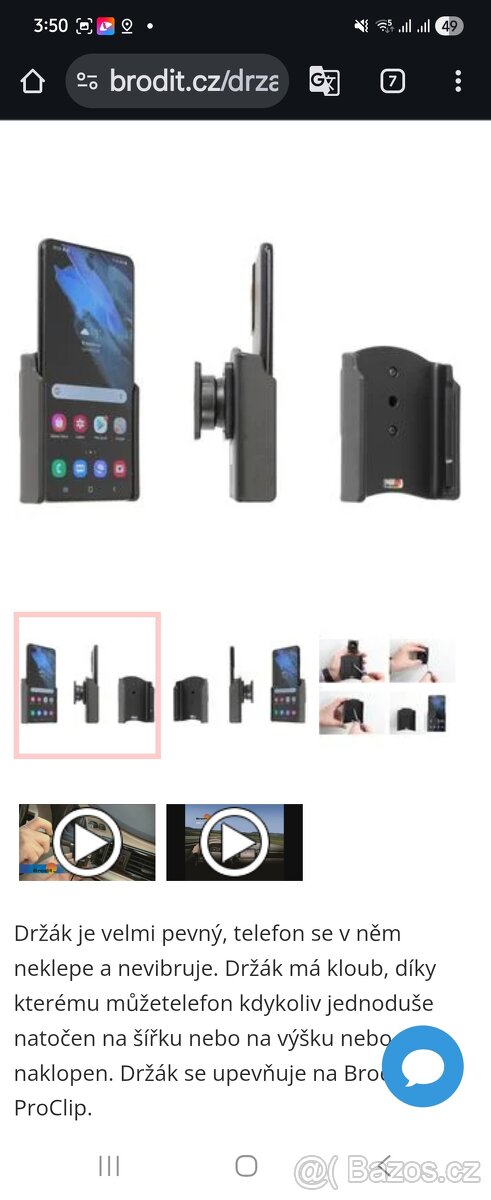 Držák mobilu pro vozy Volvo - 6