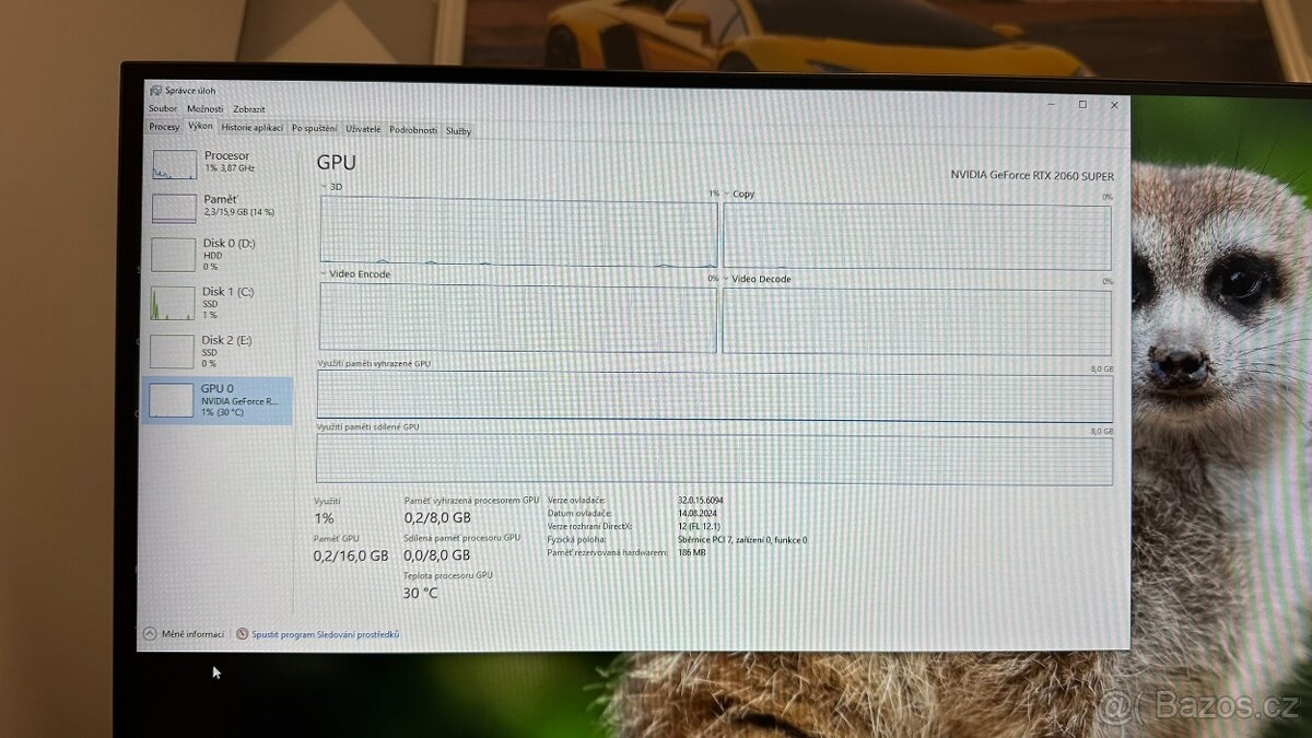 GPU GIGABYTE RTX 2060 SUPER WindForce OC 8GB - 6