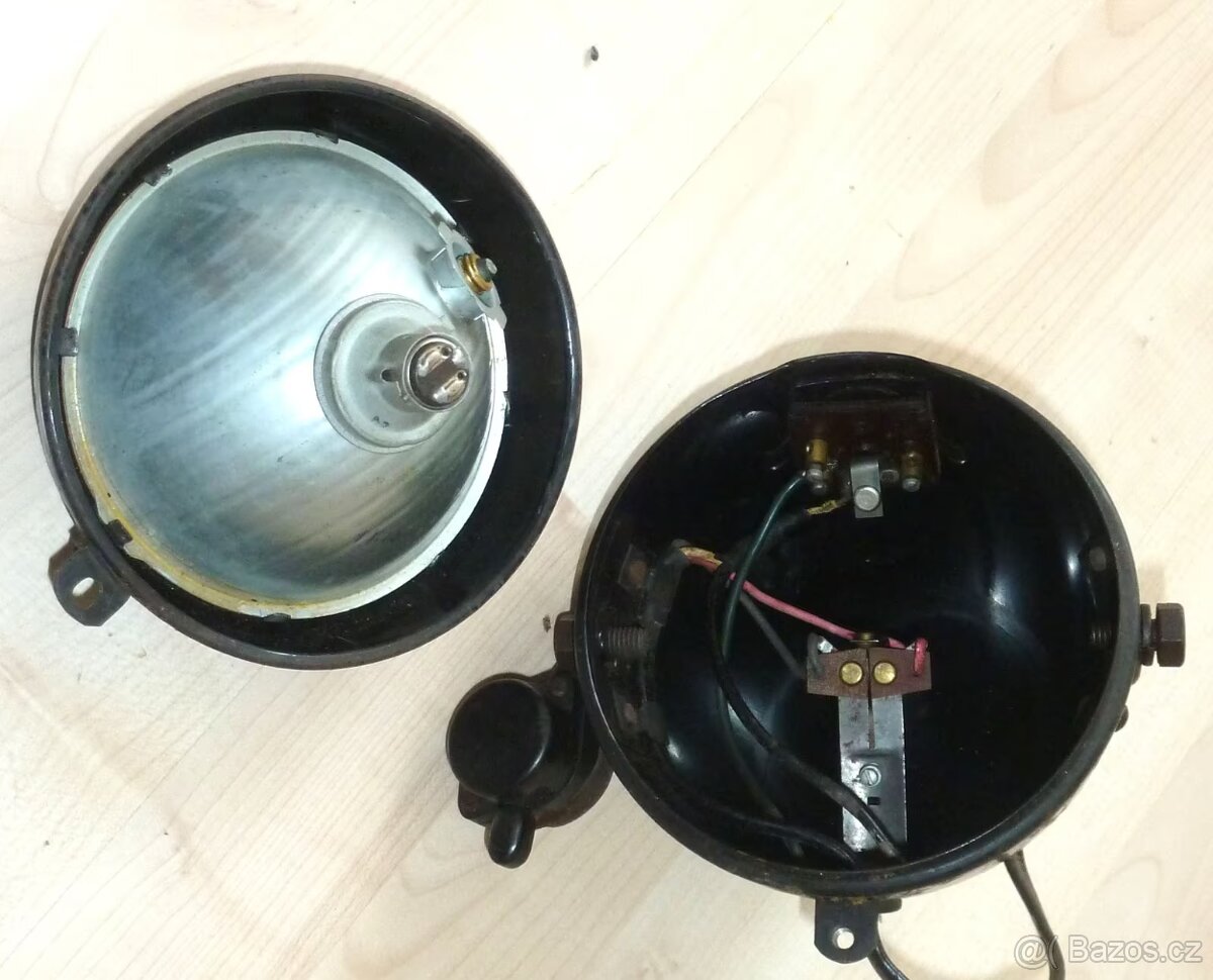 ČZ 98 třírychlostní přední světlo BOSCH kompletní zachovalé - 6