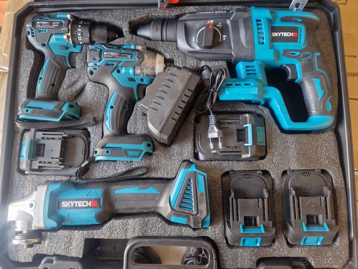 Sada aku nářadí 4v1 3x baterie - 6