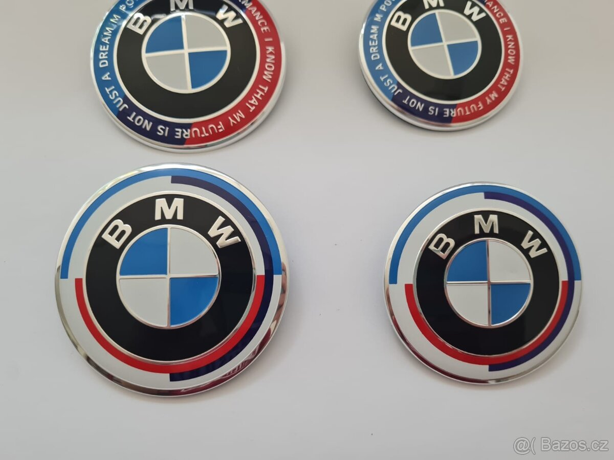 Predný znak na kapotu a zadný znak na kufor pre BMW - 6