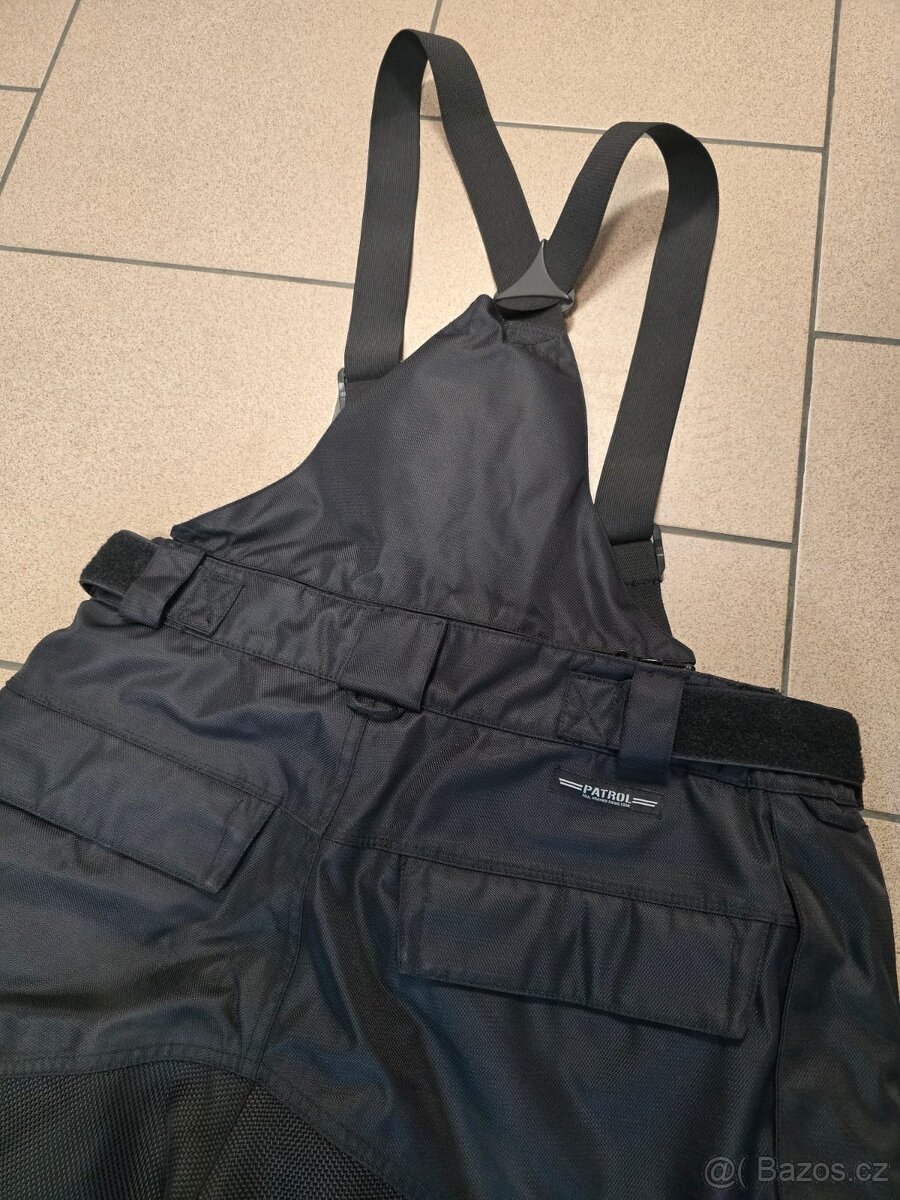 Pánské voděodolné motorkářské kalhoty Icon Patrol černé - 6