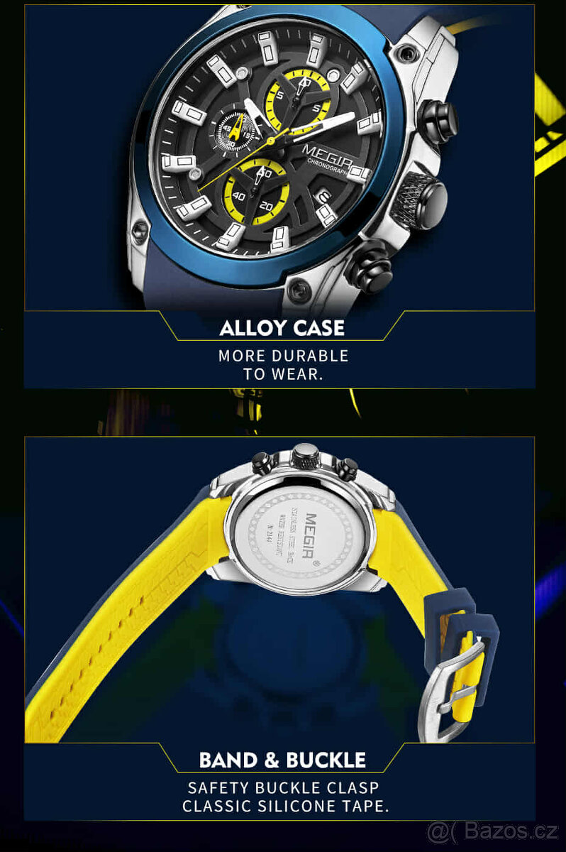 NOVÉ elegantní sportovní hodinky Megir - 6