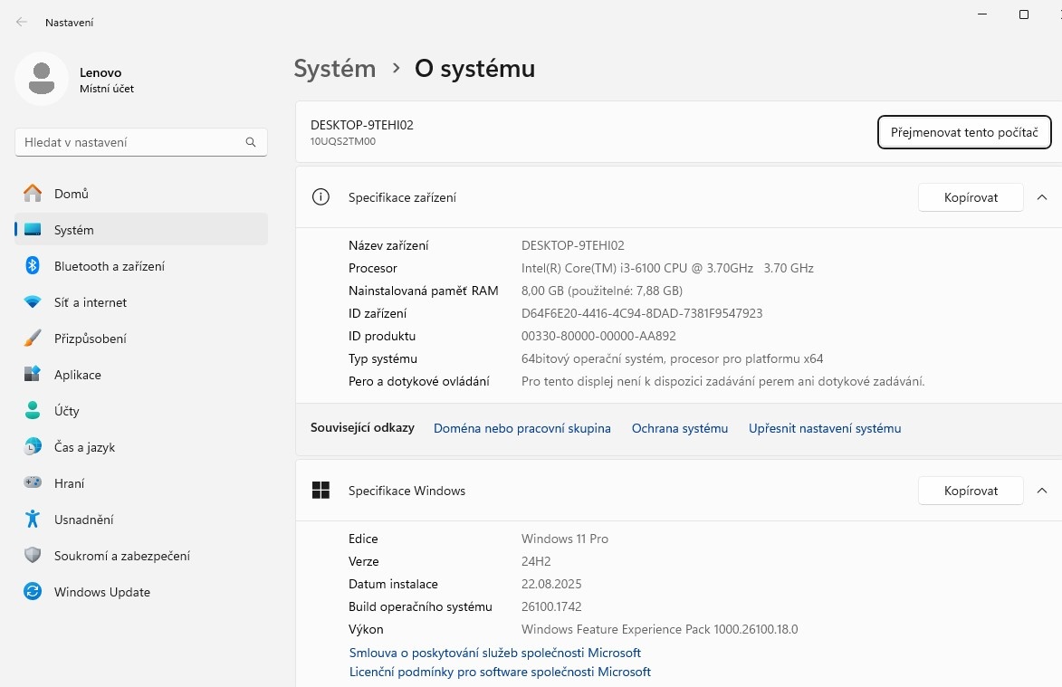 Lenovo ThinkCentre 710e + 23" monitor - 6