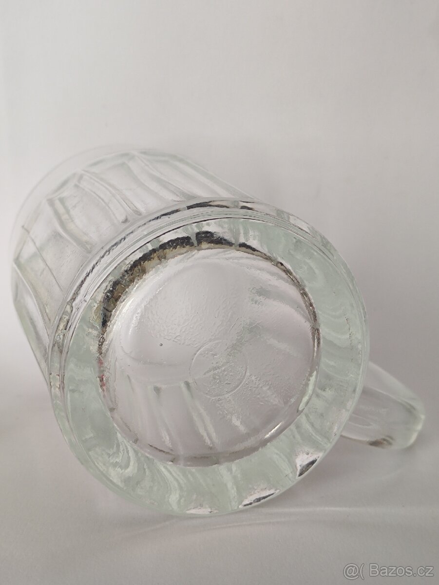 Retro půllitr, Jiří Brabec, stará pivní sklenice, pošta 75.- - 6
