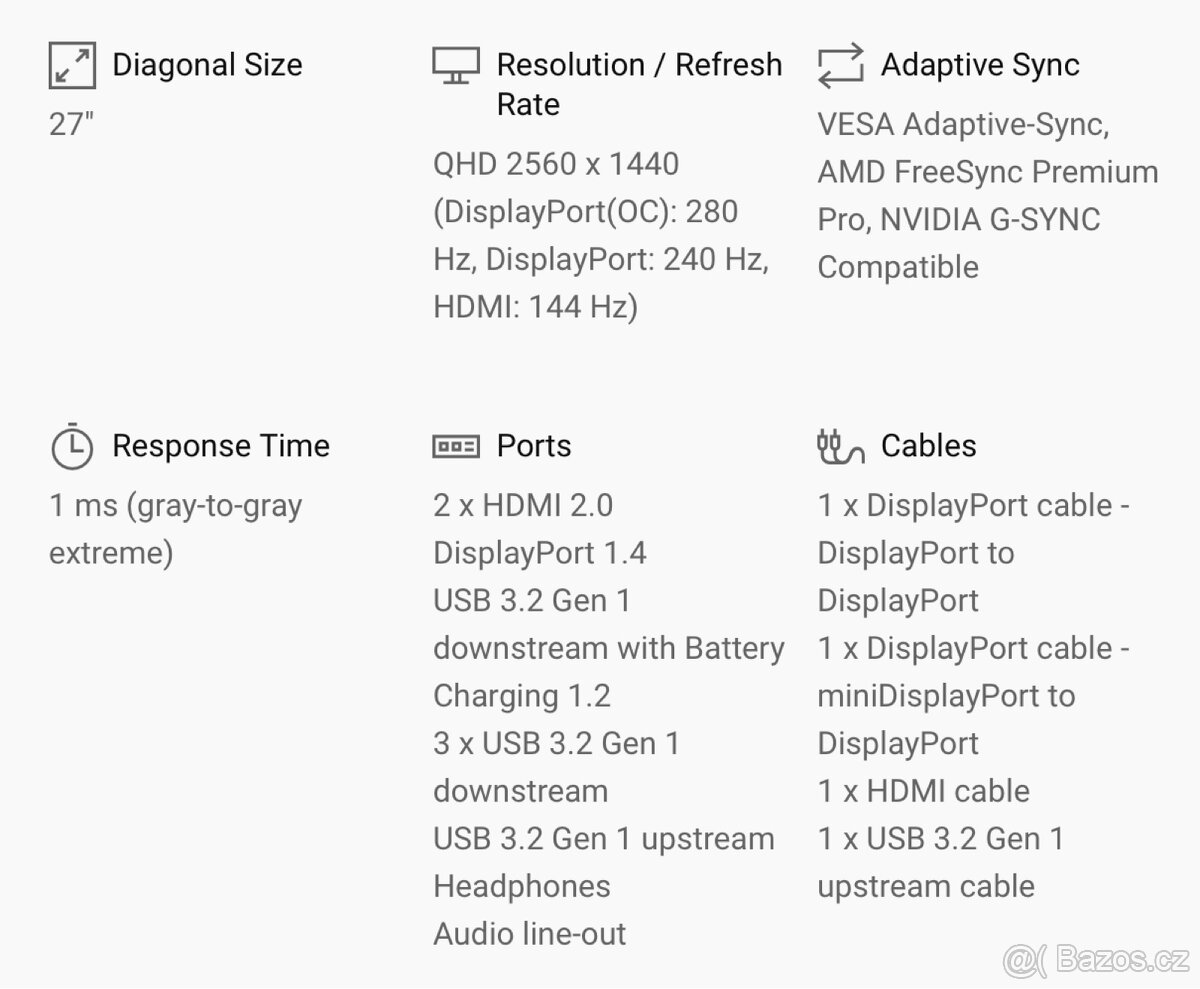 27" Dell Alienware AW2723DF - 6