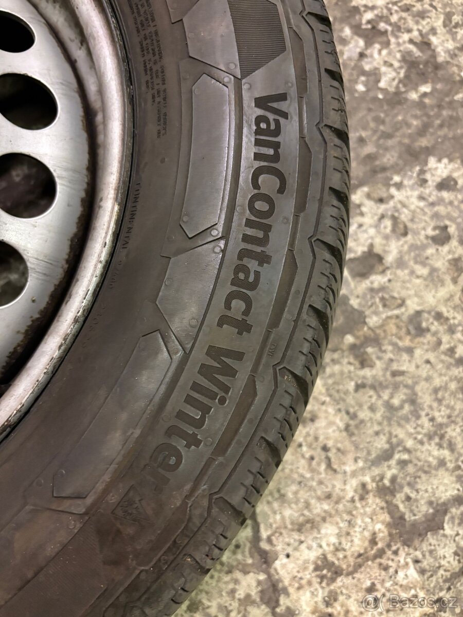 Originální plechové disky R16 + zimní pneu 215/65 R16C - 6