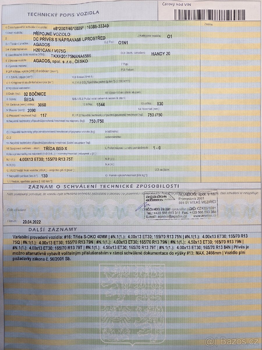 Přívěs Agados Handy 20 r.v.2023 - 6