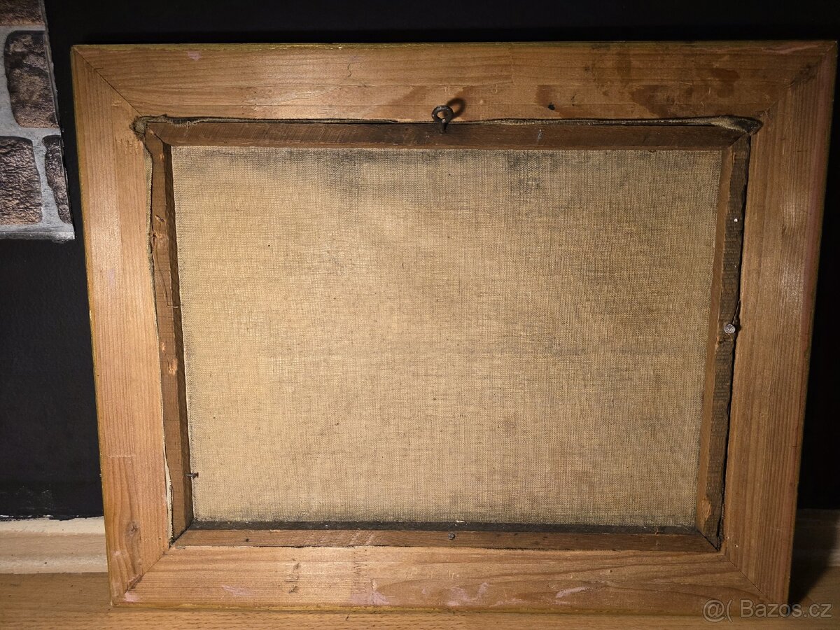 Starý obraz, vesnický motiv - 6