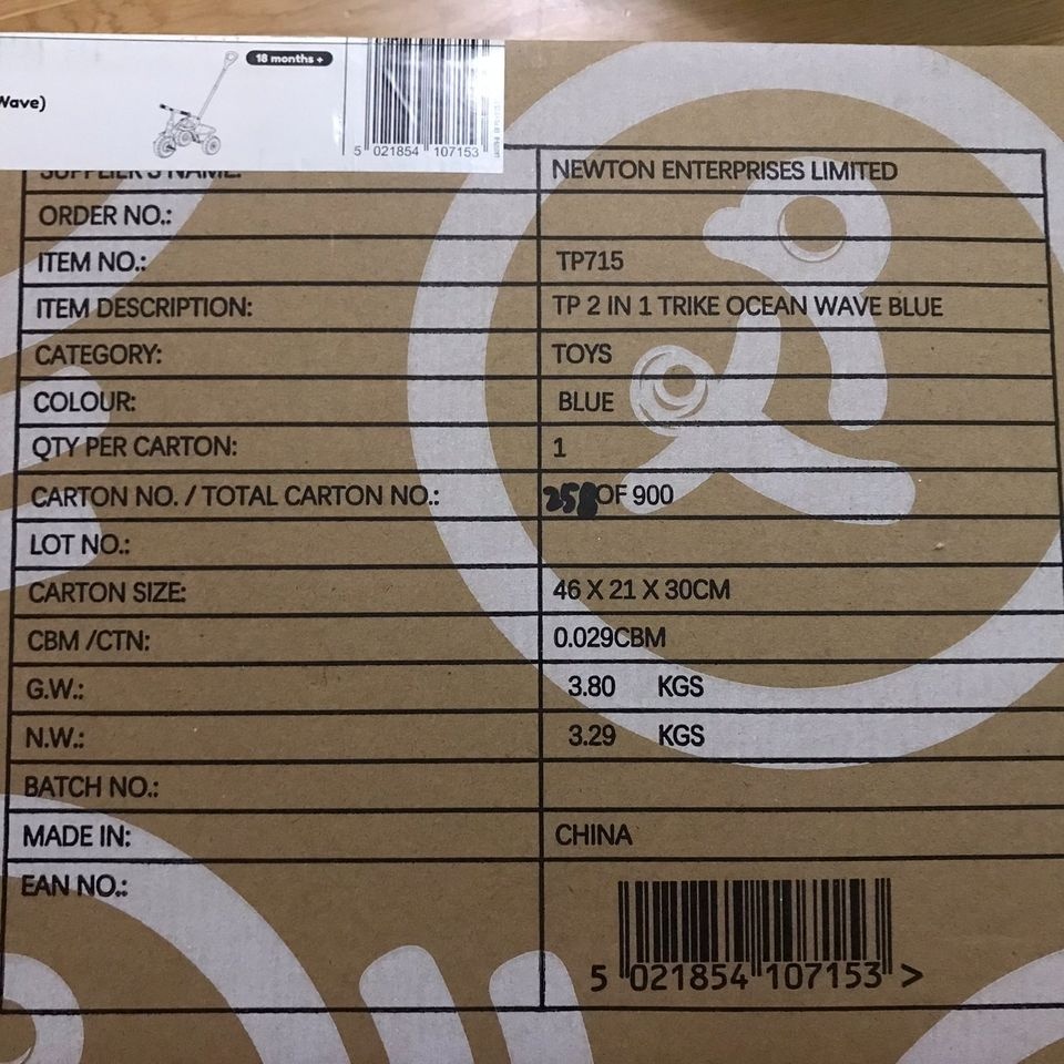 Tříkolka 2v1 TP715 Early Fun Ocean Wave - 6