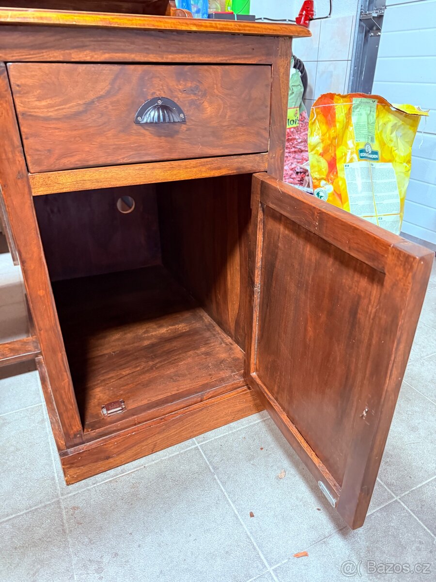 Teakový psací stůl - 6