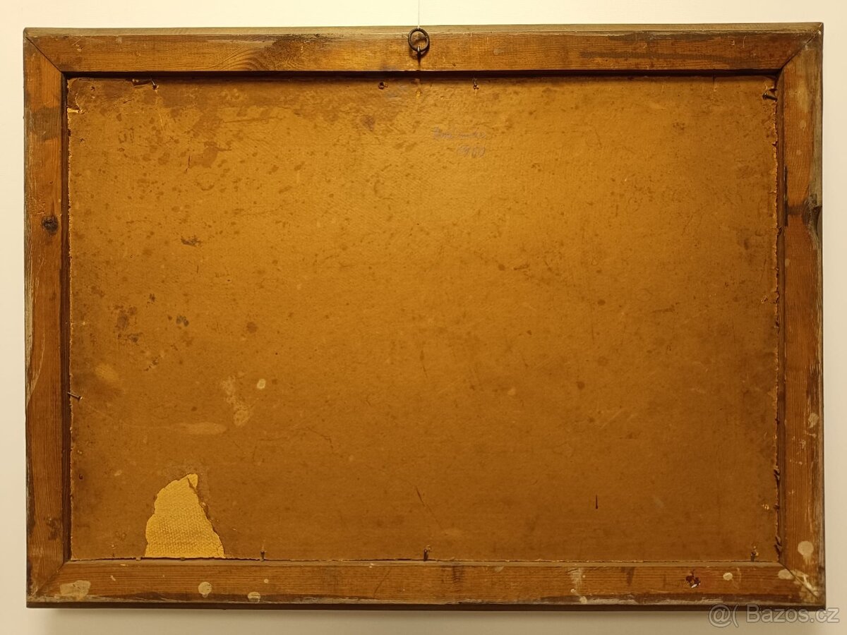 Obraz Boží muka 1950, olejomalba 58x80 - 6