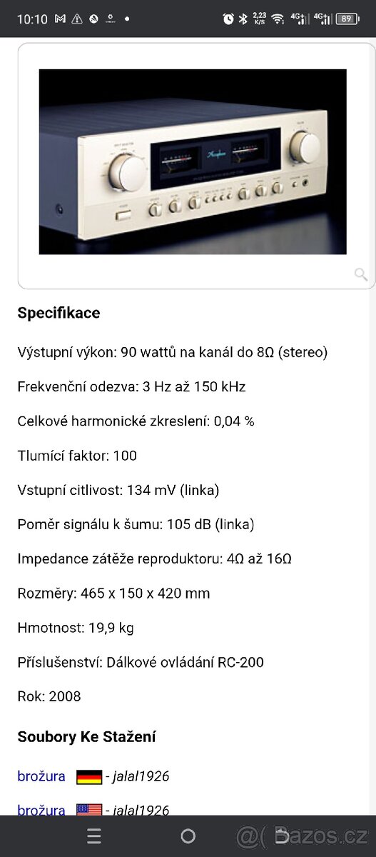 Prodám Accuphase E 250 s orig. kranicí - 6