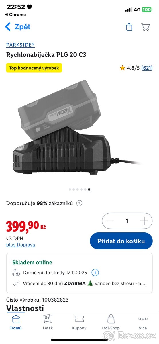 Parkside - Rychlonabíječka PLG 20 C3 - Nová - 6