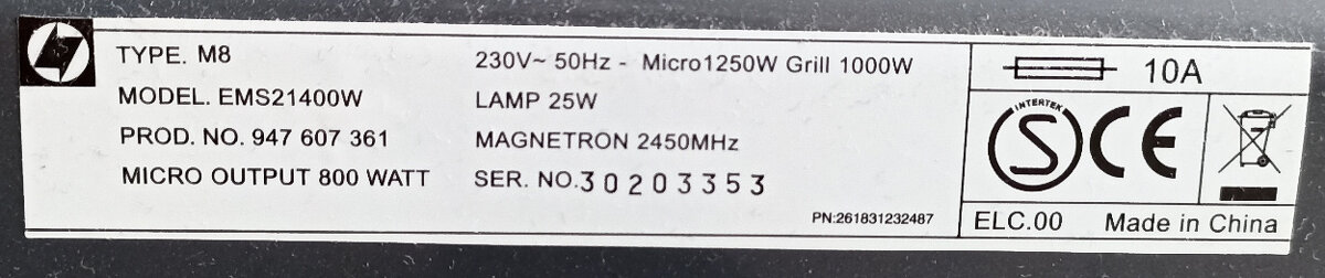 Plně funkční mikrovlnná trouba Electrolux s grilem - 6