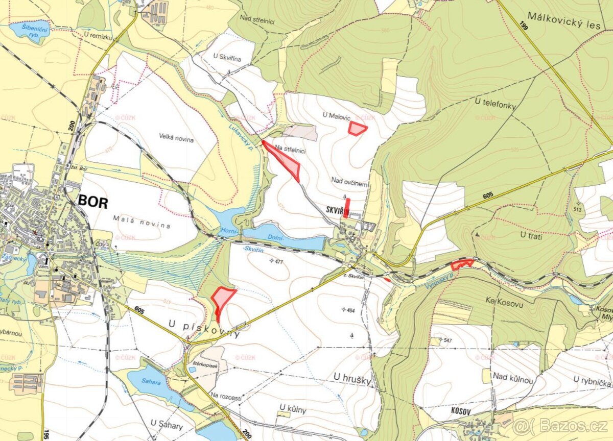 Zemědělská půda, prodej, Skviřín, Bor, Tachov - 6