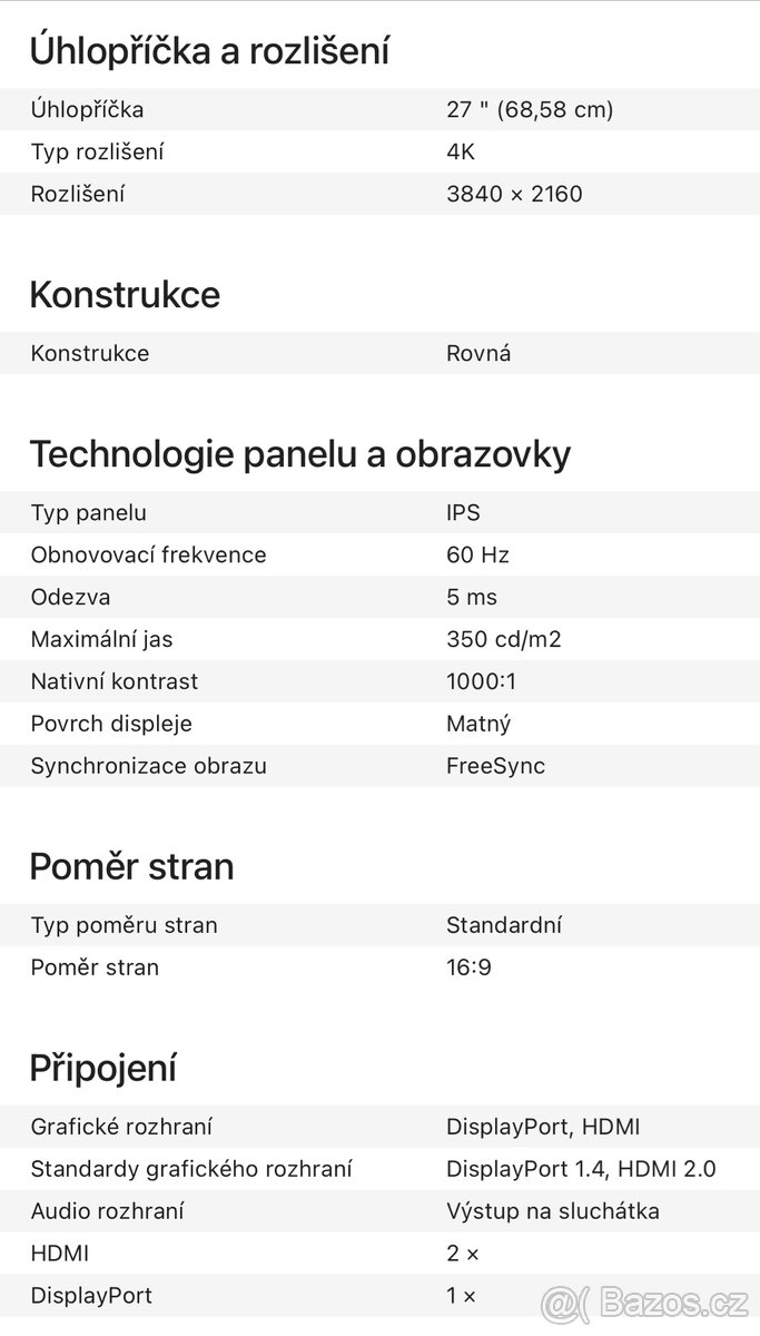 Monitor 4K LG - 6