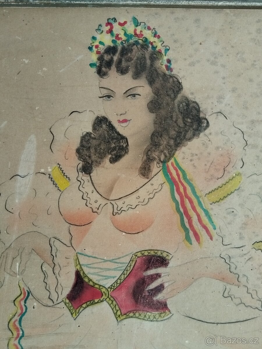 obraz TANEČNICE, sign. Jaroslav Štika - 6