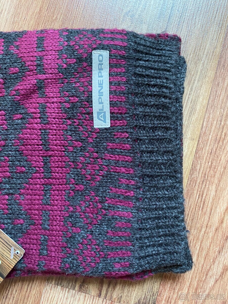 Nová unisex zimní šála ALPINE PRO - 180 cm, akryl - 6