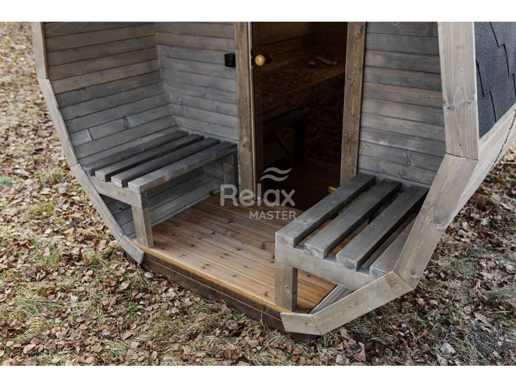 Finská sudová sauna 3m Premium - 6