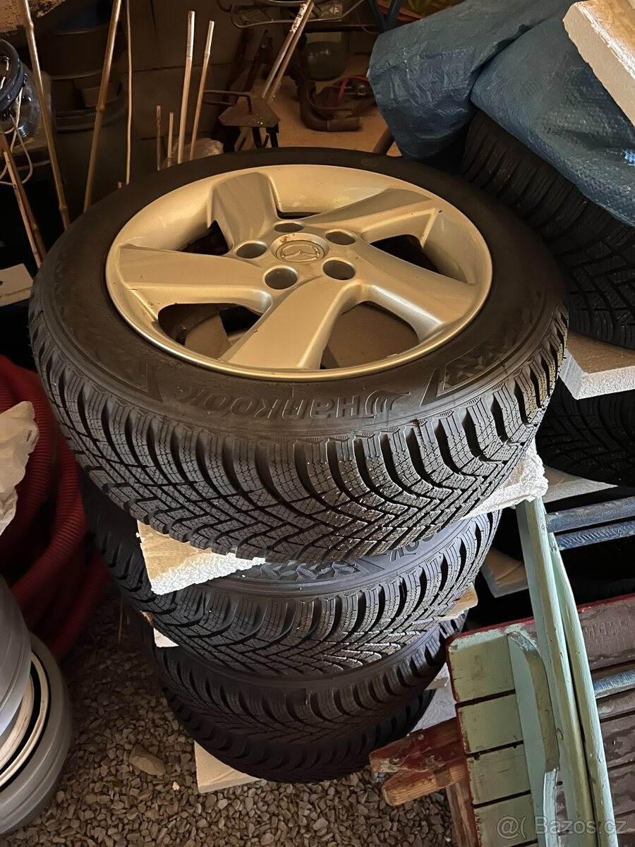 Alu kola + zánovní zimní pneu Hankook 205/55 R16 - 6
