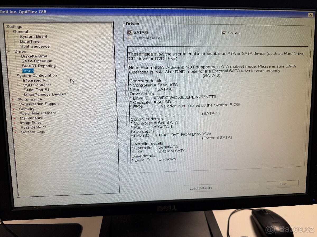Dell Optiplex 780 s monitorem - Inte Core 2 Duo 3GHz - 6