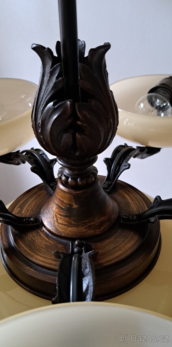 Art Deco starožitný lustr, 1930 - 6