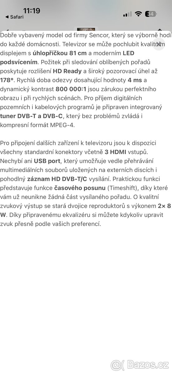 32" Sencor HLE 3201M4 Led TV - 6