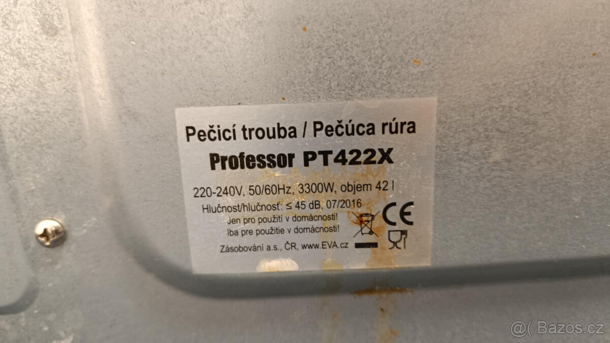 Elektrická trouba s plotýnkami Professor PT422X - 6