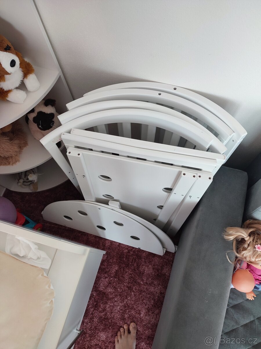 Dětská postýlka Waldin 7v1 oválná - 6